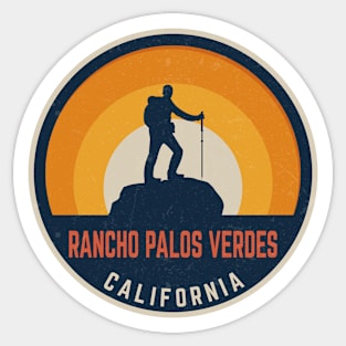 Rancho Palos Verdes California Hiking Sticker